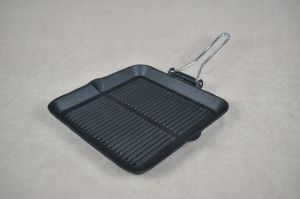 POÊLE A GRILLE ANYCOOK CARRE FONTE 28CM -